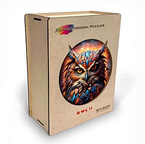 Rainbow Wooden Puzzles Owl II