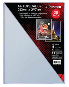 A4 Toploader 210mm x 297mm (Ultra Pro) 25 pack