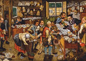 Pieter Brueghel the Younger - The Payment of the Tithes (Dtoys Puzzle)