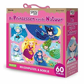 De Prinsessen van de Natuur - reuzepuzzel (60) + boekje