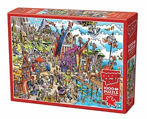 Doodle Town puzzle 1000 Viking Village