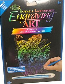 Engraving art chameleon