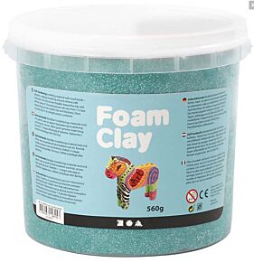 Grote pot donker groene foam clay 560g