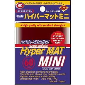 KMC Small Sleeves (62x89mm) Hyper Mat Red