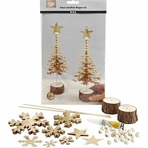 Kerstboompjes in goud maken
