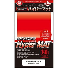 KMC Standard Sleeves Hyper Mat Red 66x91mm (80)
