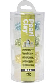 Pearl Clay lichte kleuren (blauw, groen, geel)