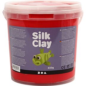 Grote pot Silk Clay Rood 650g